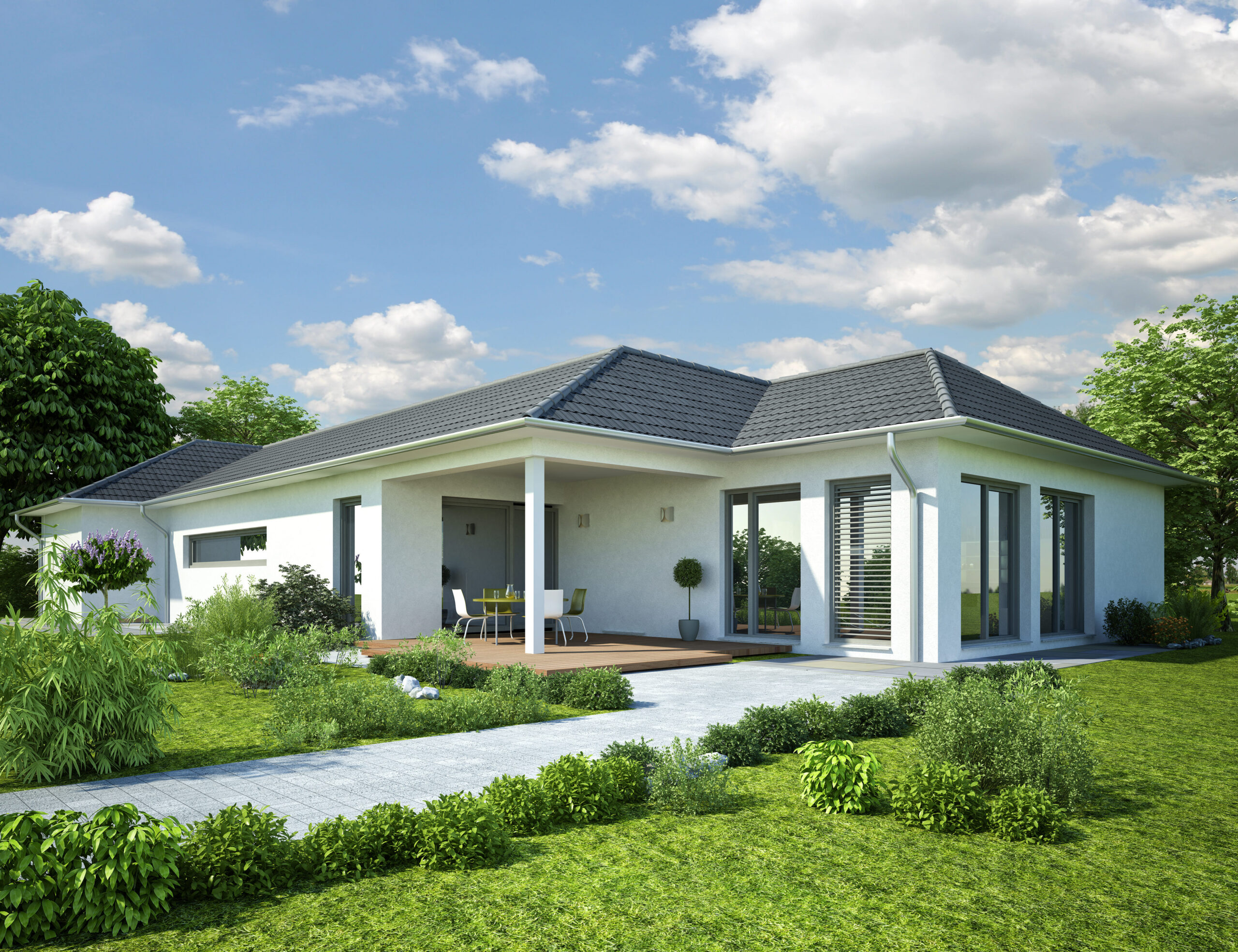 Bungalow bauen: Vorteile und Nachteile des Wohnens auf einer Ebene